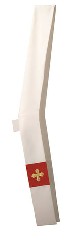 CREAM/RED DEACON STOLE - T64144A