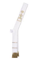 WHITE/GOLD MARRIAGE DEACON STOLE - White Wedding - T70169A