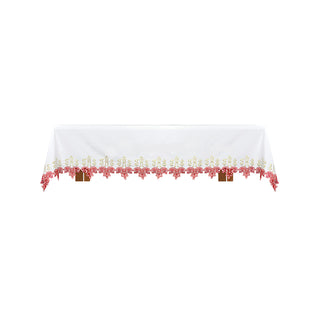 Floral IHS Altar Cloth - Polyester-Cotton Blend - T8014