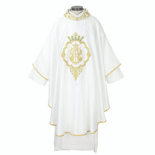 MARIAN CHASUBLE W/EMBROIDERED COLLAR - T8067