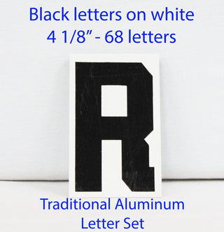 TAB68 Black letters on white