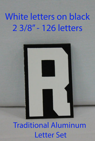 TAW126 White letters on blk