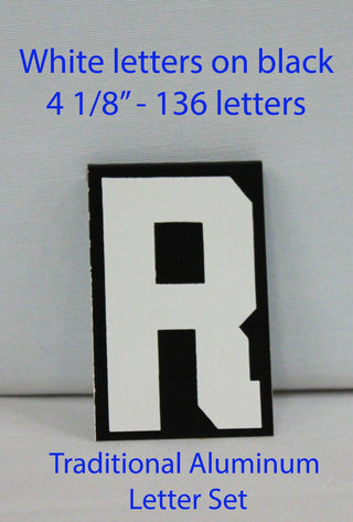 TAW136 White letters on blk