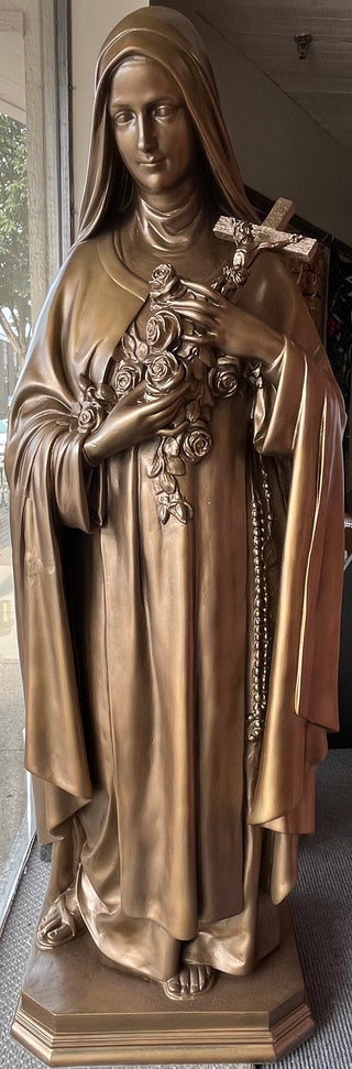 5' ST THERESE BRONZE OUTDOOR