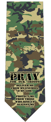 Pray For our Troops Tie - TIE-PFT