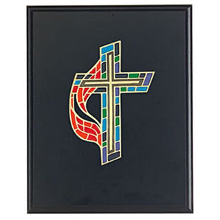 109-PLQ United Methodist Cross Plaque