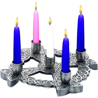 CH-413 Pewter Celtic Knot Advent Wreath