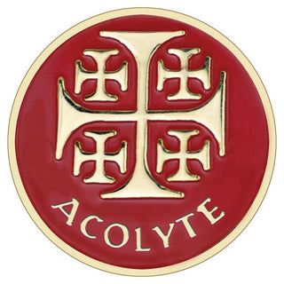 A-29 Acolyte Jerusalem Cross Lapel Pin