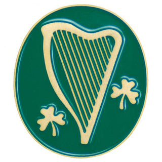B-74 Irish Harp & Shamrock Lapel Pin