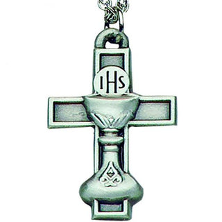 P-02 Communion Cross with Chalice Pendant