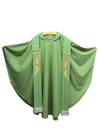 GREEN VESTMENT & STOLE - UCG1-AN1-GR