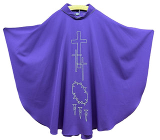 PURPLE LENTEN DESIGN VESTMENT - UCG1-DE2-P