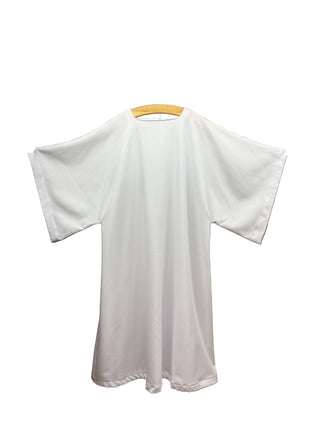 PLAIN WHITE DALMATIC GENTLY WORN - UCG1-NV1-W