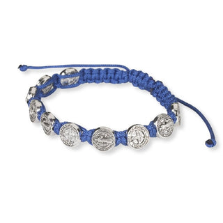 St. Benedict Blue Cord Bracelet - VC369