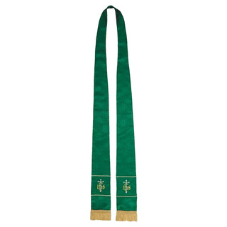 Stole - Green IHS Cross Design - VC731