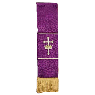 Bookmark - Purple Cross and Crown Design - VC738