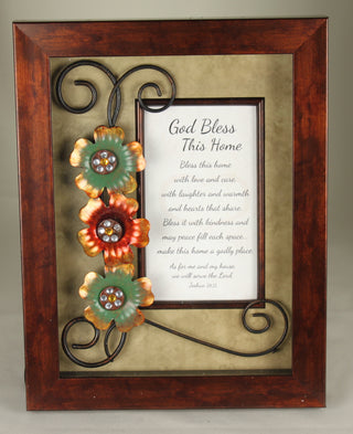 VS442 7x9 Frame "God Bless This Home"