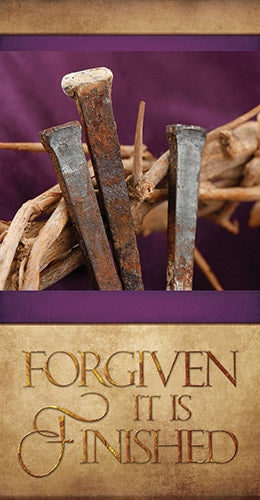 Forgiven It Is Finished 3' x 6' banner- YS891