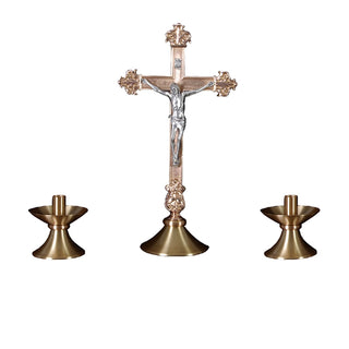 Altar Cross Candlesticks Satin - ZZ1965SET