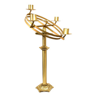 26" Tilted Advent Wreath - Fixed 30 Degree Angle - FCZ-19-TL