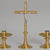 Altar Cross & Candle Sticks - ZZ1960SET