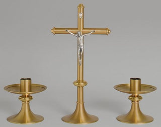 Altar Cross & Candle Sticks - ZZ1960SET