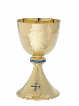 Chalice with Bowl Paten, Textured - A-2084G