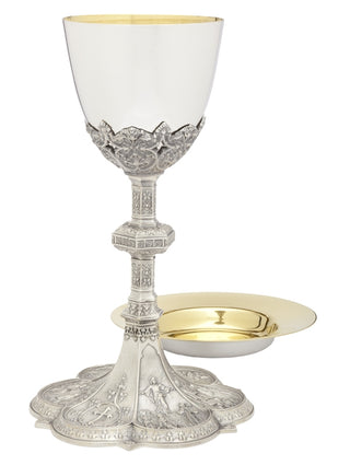 Chalice with 6-3/8" Well Paten, Silver, Gold-Line - A-8402S