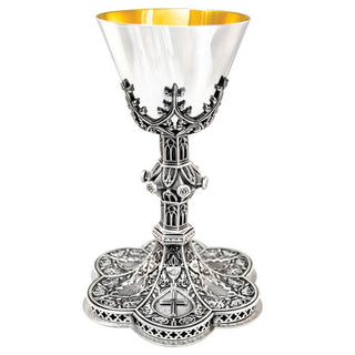 Chalice with 6-3/8 Well Paten Brite Star Finish - A-9782BS