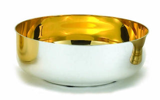 Open Ciborium - 6-1/8" Bowl, Silver, Gold-Line - B-49S