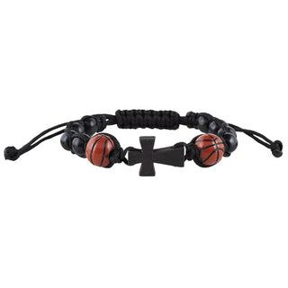 Basketball Sport Rosary Bracelet - B1547