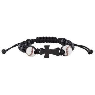 Baseball Sport Rosary Bracelet - B1548