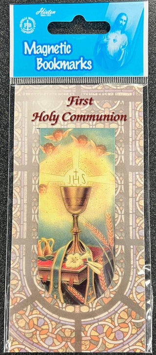 First Communion Chalilce Magnetic Bookmark - B3-695