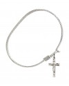 0001 Crucifix Bangle Bracelet, Available in multiple sizes and designs