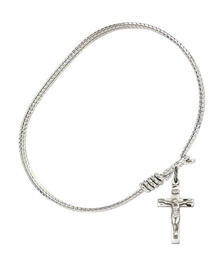 0001 Crucifix Bangle Bracelet, Available in multiple sizes and designs