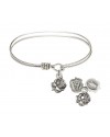 0202 Rosebud Bangle Bracelet, Available in multiple sizes and designs