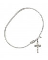 0672Y Cross Bangle Bracelet, Available in multiple sizes and designs