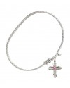 0675STN10 Cross Bangle Bracelet, Available in multiple sizes and designs