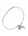 0702MSET Miraculous/Crucifix Bangle Bracelet, Available in multiple sizes and designs