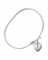 0891 Heart / Confirmation Bangle Bracelet, Available in multiple sizes and designs