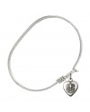 0892 Heart / Communion Bangle Bracelet, Available in multiple sizes and designs