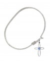 1707STN9 Loop Cross Bangle Bracelet, Available in multiple sizes and designs