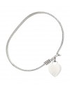 3400STN4 Heart Bangle Bracelet, Available in multiple sizes and designs