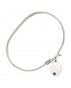 3400STN5 Heart Bangle Bracelet, Available in multiple sizes and designs