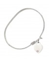 3400STN6 Heart Bangle Bracelet, Available in multiple sizes and designs