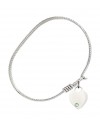 3400STN8 Heart Bangle Bracelet, Available in multiple sizes and designs