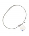 3400STN9 Heart Bangle Bracelet, Available in multiple sizes and designs