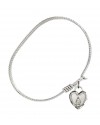 3401 Miraculous Heart Bangle Bracelet, Available in multiple sizes and designs