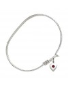 4158HSTN1 Heart Bangle Bracelet, Available in multiple sizes and designs