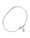 4158HSTN12 Heart Bangle Bracelet, Available in multiple sizes and designs